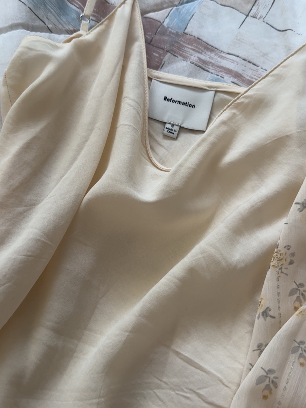 Reformation Cream Floral Maxi Dress - Picture 6 of 8
